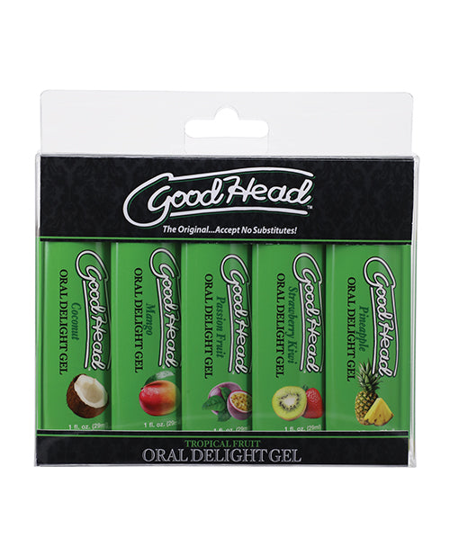 GoodHead Tropical Fruits Oral Delight Gel Assorted Flavors 5 Pack