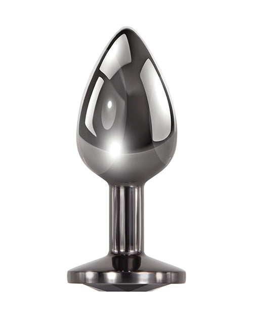 Evolved Black Gem Anal Plug Small Metal Pleasure Toy