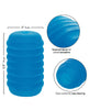 Cargue la imagen en el visor de la galería, Pop Sock! Ribbed Masturbator - Blue
