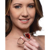 Cargue la imagen en el visor de la galería, Booty Sparks Red Heart Gem Glass Anal Plug - Medium

