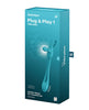 Load image into Gallery viewer, Satisfyer Plug &amp; Play 1 Vibrator - Blue/Green
