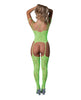 Indlæs billede i gallerifremviser, Seamless Strappy Body Stocking - Neon Green O/S
