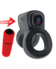Load image into Gallery viewer, Hunky Junk Revhammer Shaft Vibe Ring - Tar Ice w/Red Vibe
