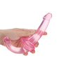 Bild in den Galerie-Viewer laden, Shots RealRock Crystal Clear 6" Strapless Strap-On - Pink
