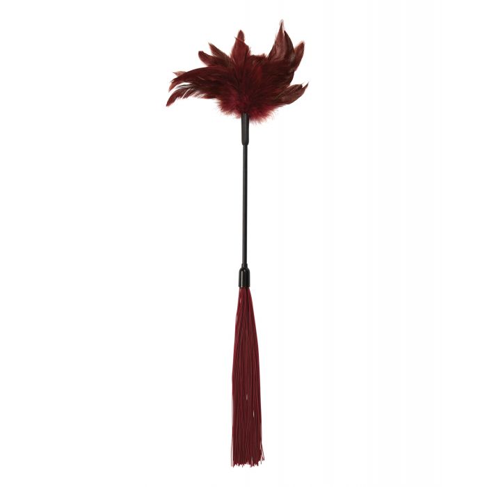 Sex & Mischief Enchanted Feather Tickler - Burgundy