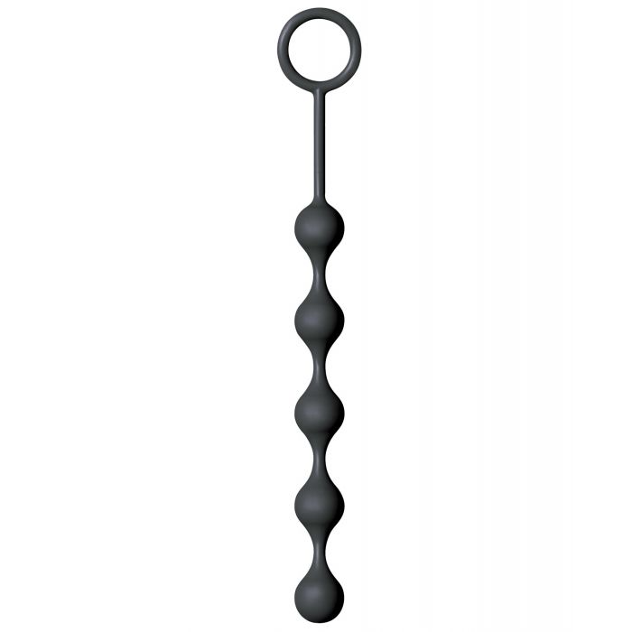Les perles anales en silicone The 9's S Drops - Noir