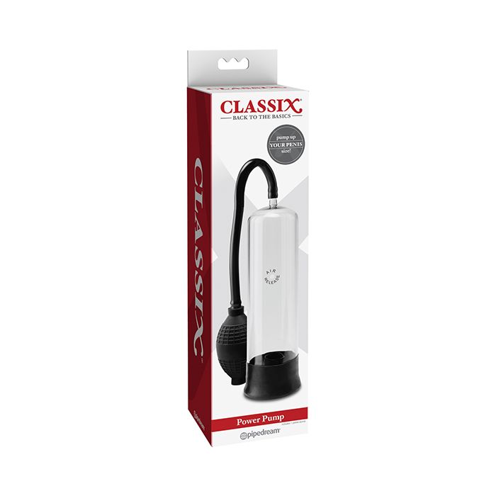 Classix Power Pump Penis Pump With Air Release Valve For Enhanced Erections
