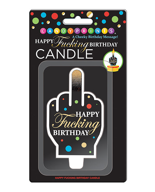 Happy Fucking Birthday Large FU Candle Hilarious Parties