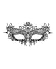 Lataa kuva gallerian katseluohjelmaan, Shots Ouch Black &amp; White Lace Eye Mask - Queen Black
