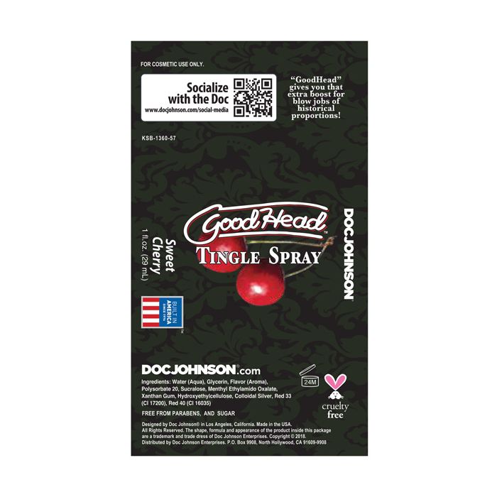 GoodHead Spray Estimulante - Cereja Doce