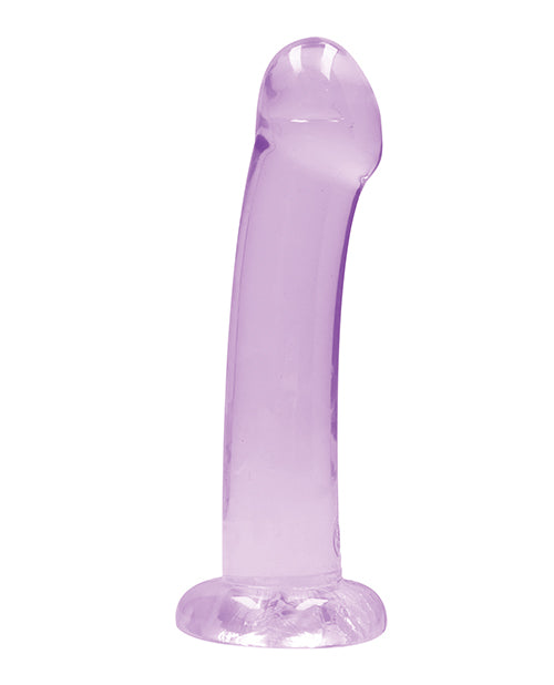 Shots RealRock Crystal Clear dildo 7" - fioletowy