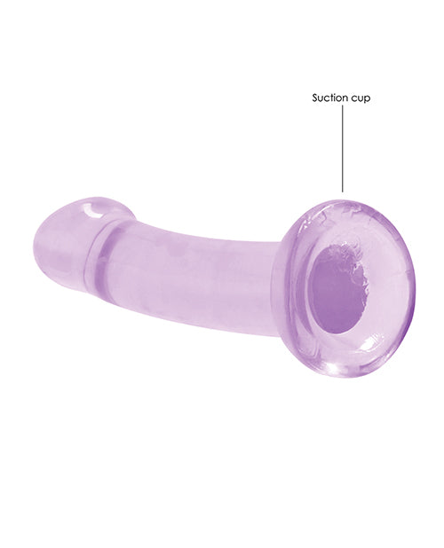 Shots RealRock Crystal Clear dildo 7" - fioletowy