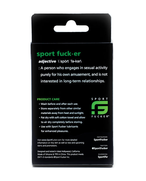 Sport Fucker Silicone Muscle Ball Stretcher Black Medical Grade