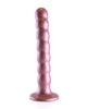 Load image into Gallery viewer, Shots Ouch 6.5" Beaded G-Spot Dildo - Rose Gold
