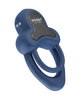 Załaduj obraz do przeglądarki galerii, Anello Vibrating Double Cock Ring w/Clitoral Stimulator - Blue
