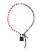 Ladda bilden i Galleri Viewer, Sex &amp; Mischief Ex's &amp; Oh's Crystal Day Collar - Red/Black
