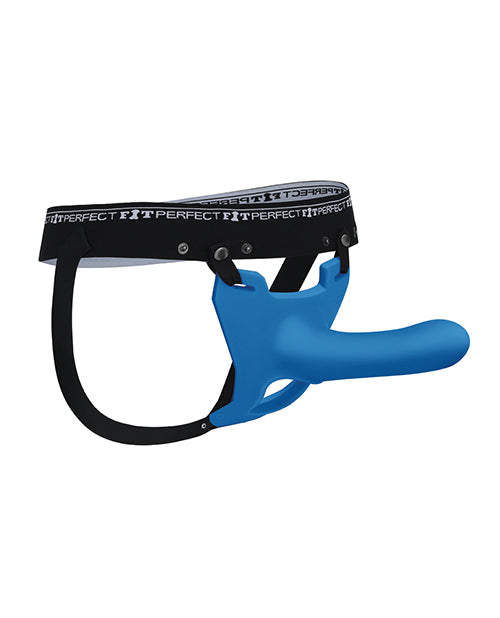 Perfect Fit Zoro 5.5 Inch Strap On With Case In Blue