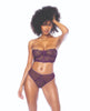 Załaduj obraz do przeglądarki galerii, Underwire Bustier w/Removable Straps &amp; High Waisted Thong 2 pc Set - Mulberry LG
