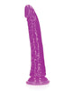 Load image into Gallery viewer, Shots RealRock 7" Slim Dildo Glow in the Dark - Neon Purple
