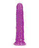 Load image into Gallery viewer, Shots RealRock 7" Slim Dildo Glow in the Dark - Neon Purple

