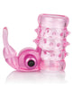 Load image into Gallery viewer, Basic Essentials Stretchy Vibrating Bunny Enhancer - Pink
