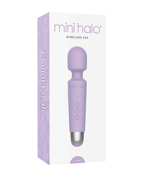 Voodoo Toys Mini Halo Wireless 20 Vibration Patterns Wand Lilac Bendable Neck