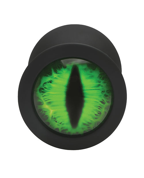 Creature Eye Green Eye Silicone Butt Plug Large Cat Eye Design