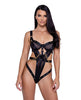 Carregar imagem no visualizador da Galeria, Studs &amp; Kisses Balconette Cup w/Underwire Teddy Black LG

