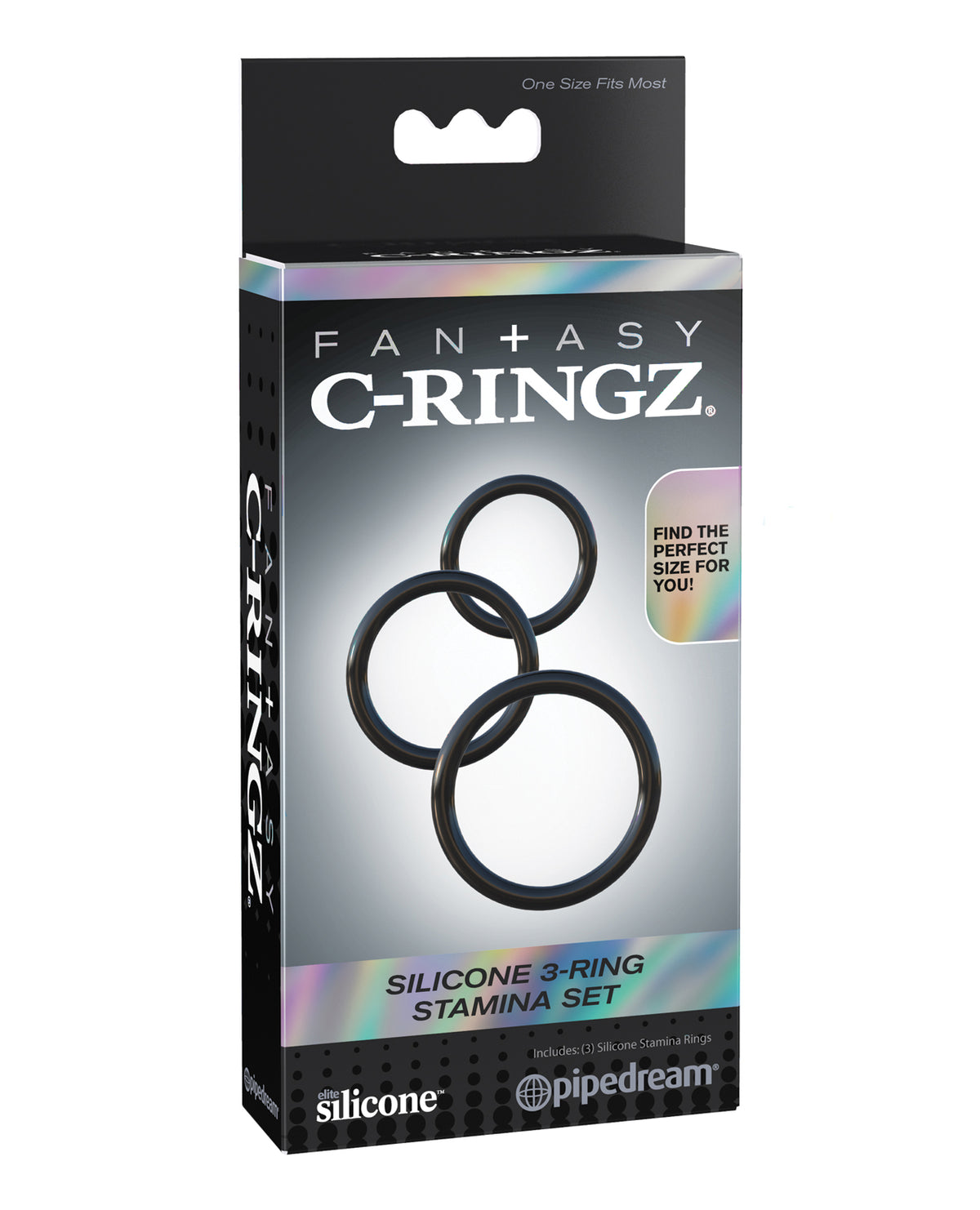 Set Fantasy C-Ringz din silicon cu 3 inele pentru rezistență
