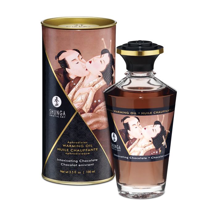 Shunga Warming Oil - 3.5 oz Intoxicating Chocolate