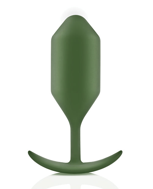 BVibe Weighted Snug Plug 4 256 g Army Body Safe Silicone