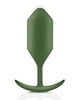 Bild in den Galerie-Viewer laden, BVibe Weighted Snug Plug 4 256 g Army Body Safe Silicone

