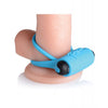 Indlæs billede i gallerifremviser, Bang! Vibrating Cock Ring &amp; Bullet w/Remote Control - Blue
