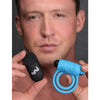 Indlæs billede i gallerifremviser, Bang! Vibrating Cock Ring &amp; Bullet w/Remote Control - Blue
