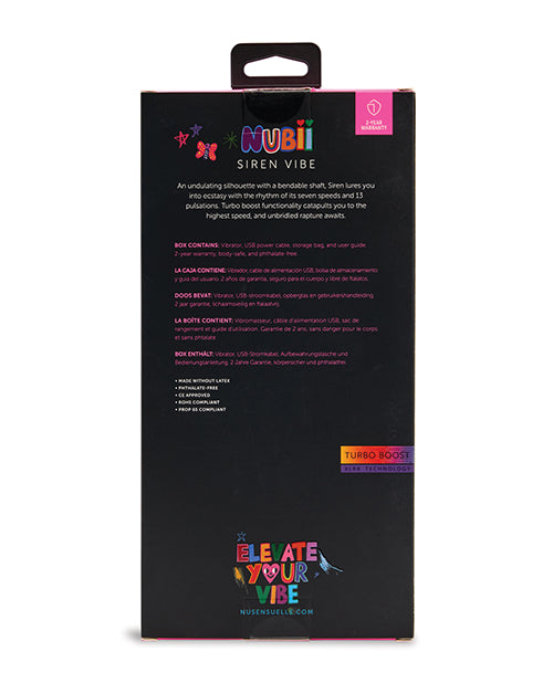 Nu Sensuelle Siren Nubii G Spot Vibe With Hinge Blue Seven Speeds