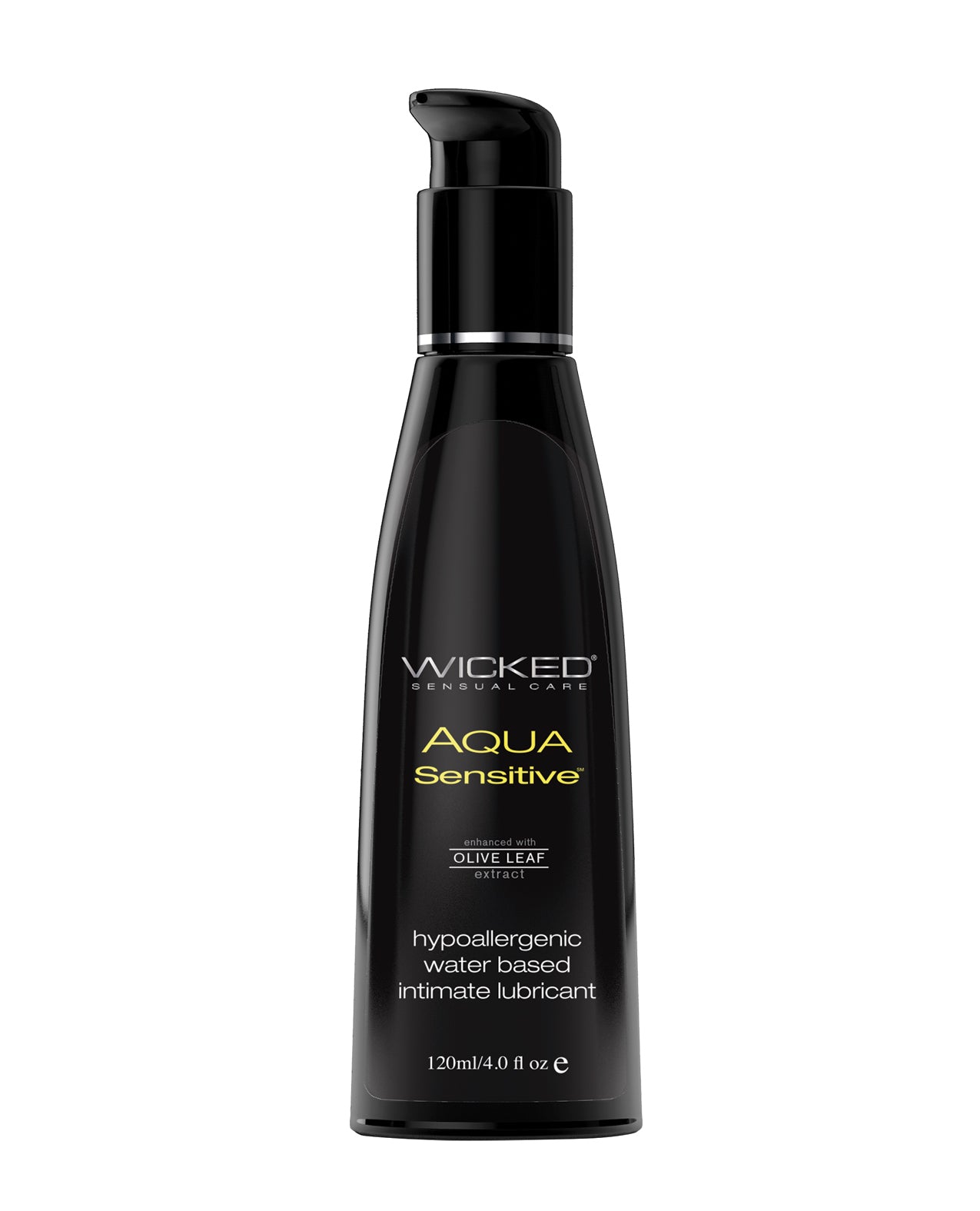 Lubricante a base de agua hipoalergénico Aqua Sensitive de Wicked Sensual Care - 4 oz sin fragancia - Article product