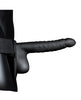 Cargue la imagen en el visor de la galería, Shots Ouch 8" Ribbed Hollow Strap On w/Balls - Black
