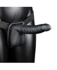 Cargue la imagen en el visor de la galería, Shots Ouch 8" Ribbed Hollow Strap On w/Balls - Black
