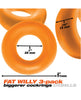 Załaduj obraz do przeglądarki galerii, Oxballs Fat Willy 3 Pack Jumbo Cock Rings - Orange

