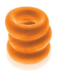 Załaduj obraz do przeglądarki galerii, Oxballs Fat Willy 3 Pack Jumbo Cock Rings - Orange
