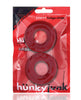 Load image into Gallery viewer, Hunky Junk Stiffy 2 Pack Cockrings - Cherry Ice
