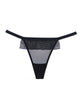 Load image into Gallery viewer, Adore Black Tie Mesh Front w/Flounce Open Bow Back Panty Black O/S
