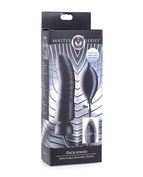 Master Series Dick Spand Inflatable Silicone Dildo With Pump
