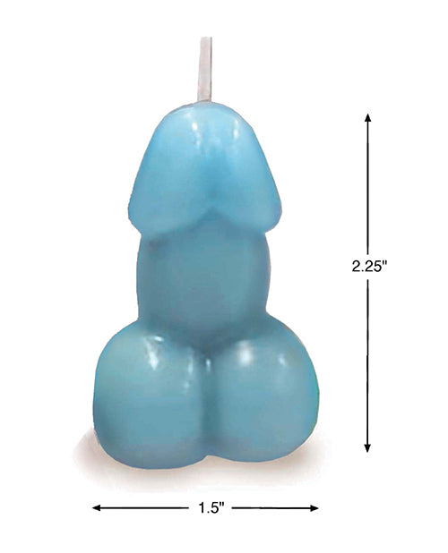 Eden's Penis Candle Blue Vanilla Scent 3 Inch Premium Handmade