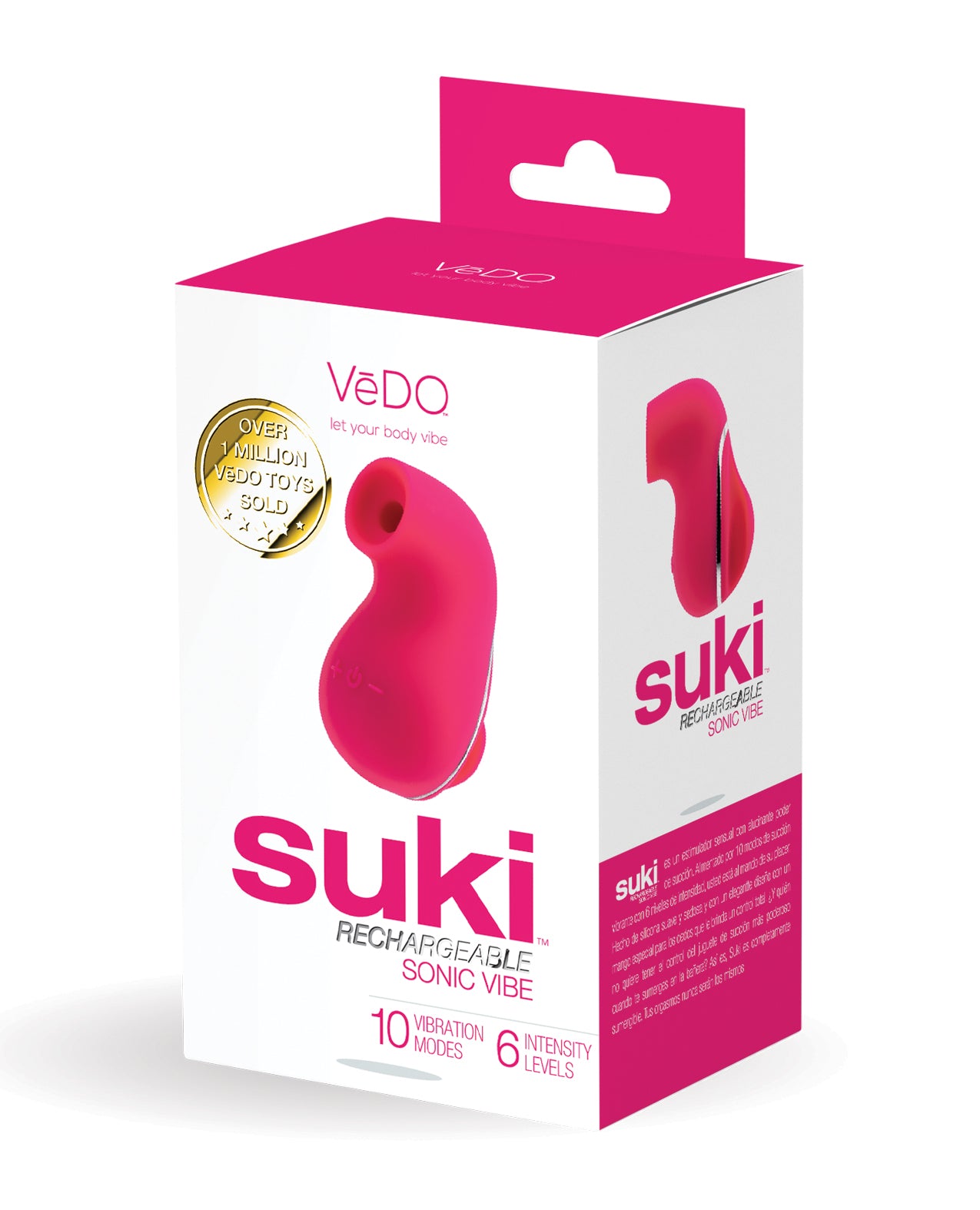 VeDO Suki Ventouse Vibrante Rechargeable - Rose Foxy