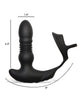 Load image into Gallery viewer, ThunderPlugs 10X Thrusting Silicone Vibrator w/Cock &amp; Ball Strap &amp; Remote - Black
