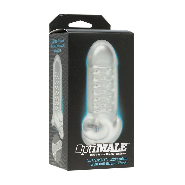Prolongateur OptiMale avec sangle pour testicules épaisse - Frost