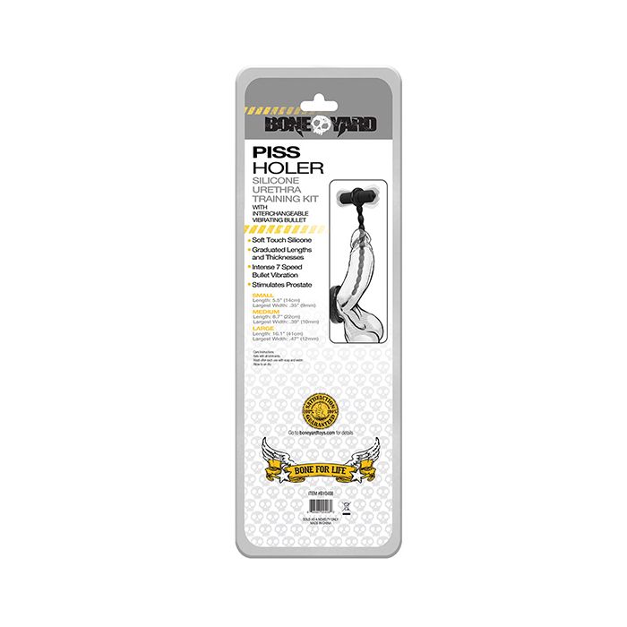 Boneyard Vibrating Sounds Urethral Trainer Kit 3 Dilators and 7 Speed Bullet