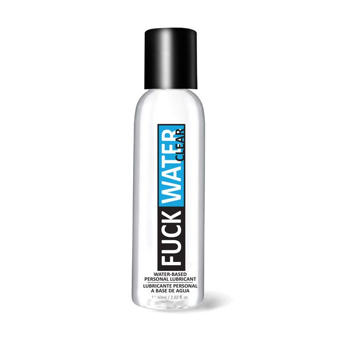 Fuck Water Clear H2O Water Based Personal Lubricant For Penile And Vaginal Use 2 Oz Bottle