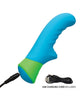 Charger l'image dans la visionneuse de la galerie, Rave Ridged-G Massager w/Rippled Shaft &amp; Stimulator - Blue/Green
